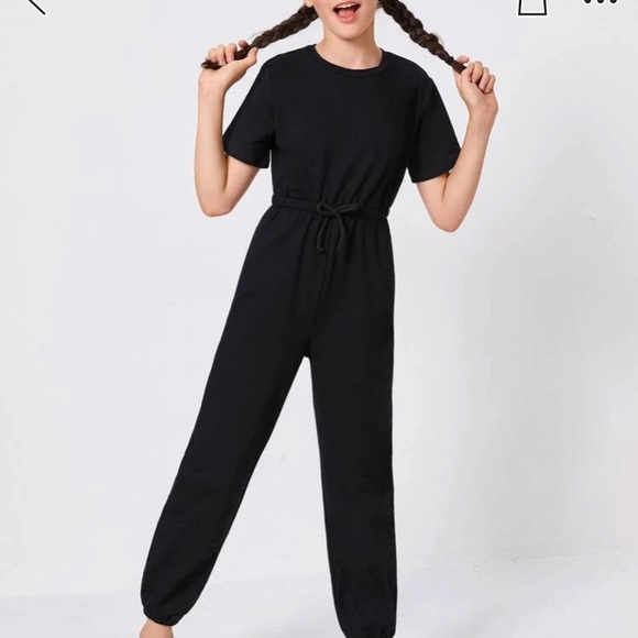 SHEIN Pants - Shein Girls Black Jumpsuits sizes 8Y & 9 Y